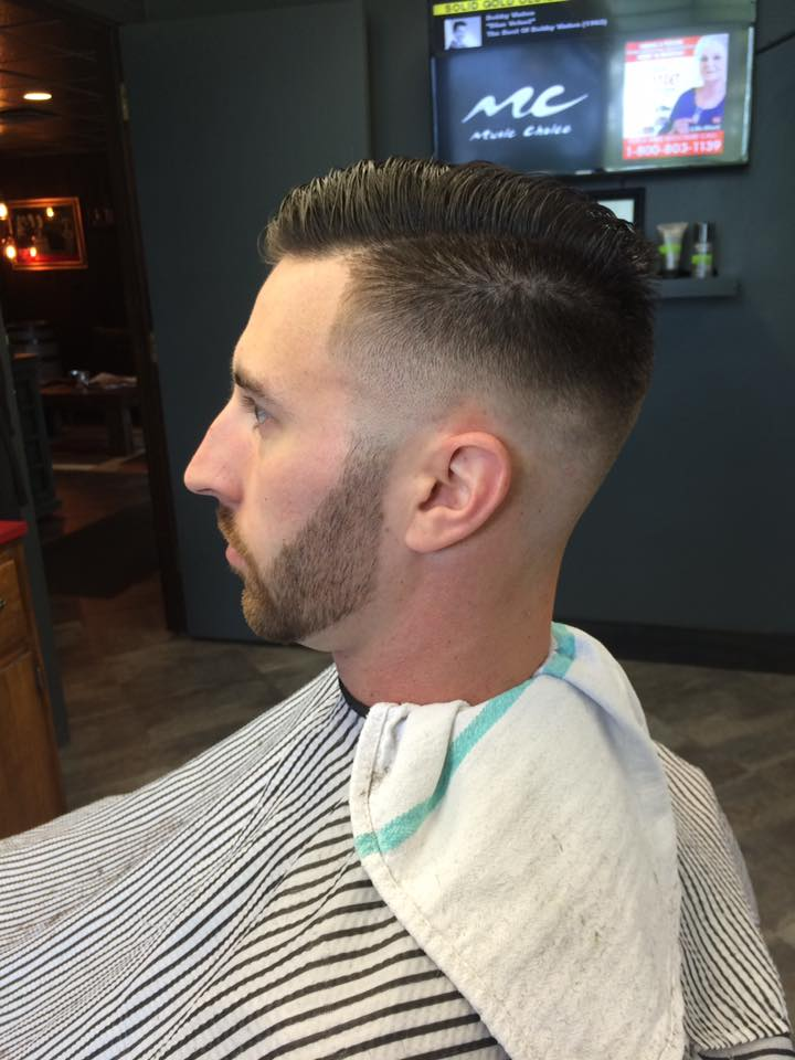 Clean fade haircut